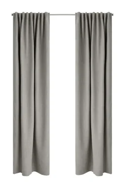 Ellos Home Mørklægningsgardin Iben med multibånd, 1 stk. Light grey (Cool grey) Hot