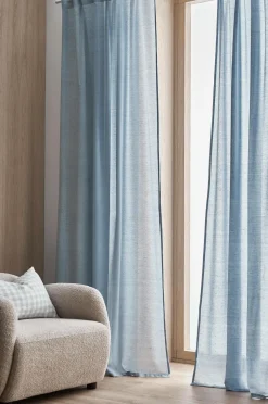 Ellos Gardinlængder Med Rynkebånd>Home Multibåndsgardin Penny 2-pak Blå