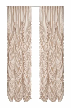 Ellos Home Multibåndsgardin Susanne Wrincle 2-pak Varm grå New