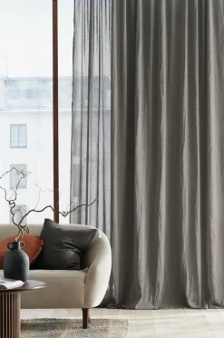 Ellos Gardinlængder Med Rynkebånd>Home Multibåndsgardin Junie Wide ekstra bred 1-pak Brungrå