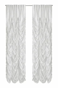 Ellos Gardinlængder Med Rynkebånd>Home Multibåndsgardin Susanne Wrincle 2-pak Hvid