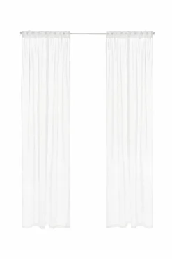 Ellos Home Multibåndsgardin Lara 2-pak Mat hvid hvid Hot