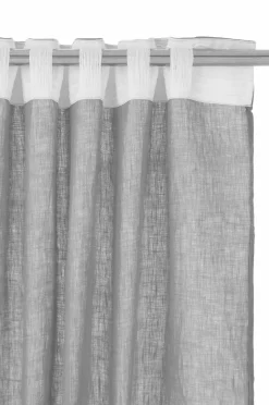 Ellos Home Multibåndslængde Malva 2-pak i 100% hør Grå Clearance