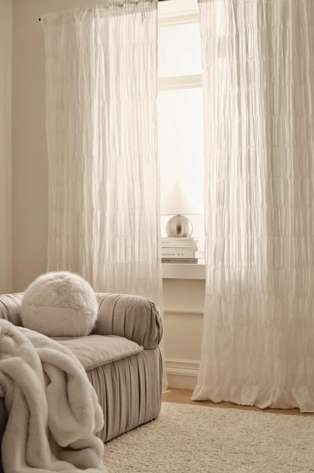 Ellos Gardinlængder Med Rynkebånd|Mørklægningsgardiner>Home Multibåndsgardin Evita Pleatingtape Curtains 2-pak Hvid