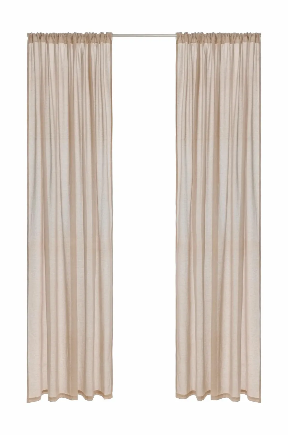 Ellos Home Multibåndsgardin Penny 2-pak Beigemeleret Sale