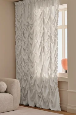 Ellos Gardinlængder Med Rynkebånd>Home Multibåndsgardin Susanne Wrincle Wide ekstra bred 1-pak Hvid