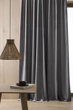 Ellos Velourgardiner>Home Multibåndslængd Nora dobbelt bredde, 1 stk. Grå