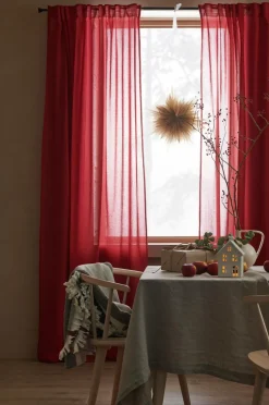 Ellos Julegardiner|Persienner>Home Multibåndsgardin Lovisa 2-pak Rød