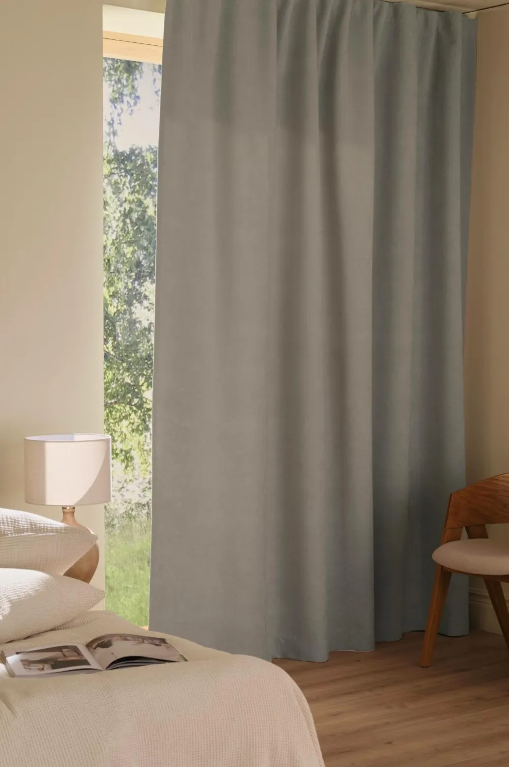 Ellos Home NICO skræddersyet mørklægningsgardin Grå Online