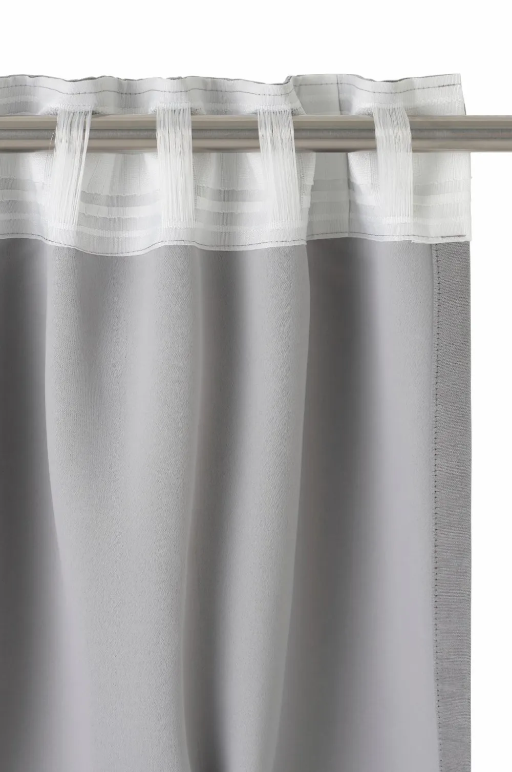Ellos Home NICO skræddersyet mørklægningsgardin Grå Online