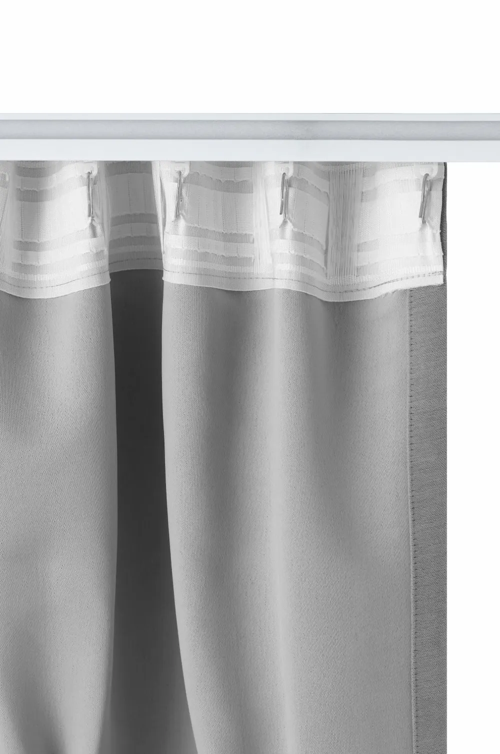 Ellos Home NICO skræddersyet mørklægningsgardin Grå Online
