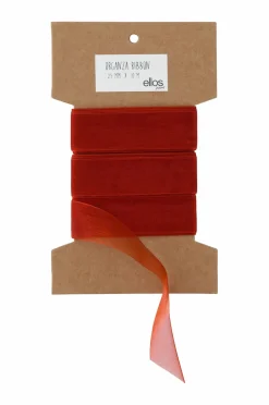 Ellos Home Organzabånd 25 mm, længde 10 m Koralrød Clearance