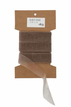 Ellos Gavepapir & Tilbehør>Home Organzabånd 25 mm, længde 10 m Nougatbeige