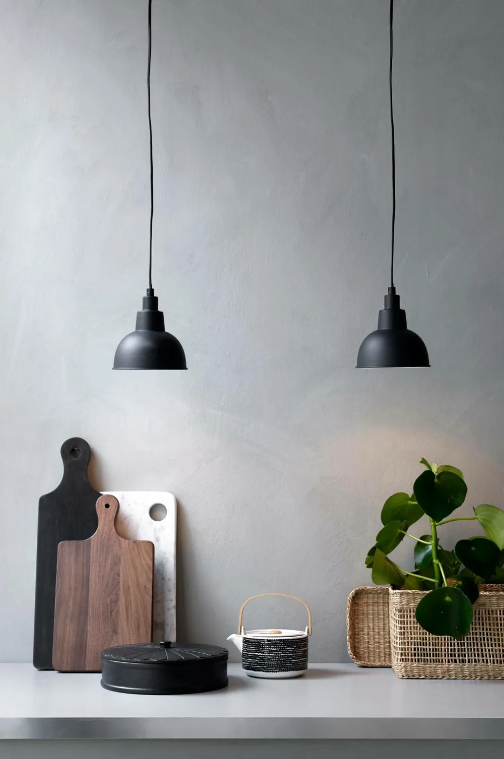 Ellos Home Pendel Melwin Sort mat sort Sale