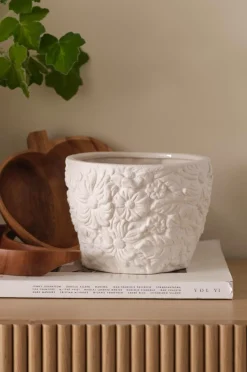 Ellos Home Potteskjuler Flower højde 20 cm Hvid Online
