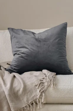 Ellos Pyntepuder & Betræk>Home Pudebetræk Nora i velour Grå