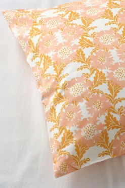 Ellos Home Pudebetræk Glorai Flower i bomuldssatin Rosa/gul Discount