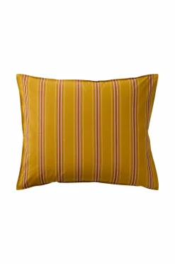 Ellos Pudebetræk>Home Pudebetræk Avery Stripe i bomuldspercale Mørk guldgul