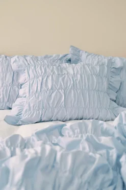 Ellos Home Pudebetræk Avery Elastic i bomuldspercale Lyseblå Discount