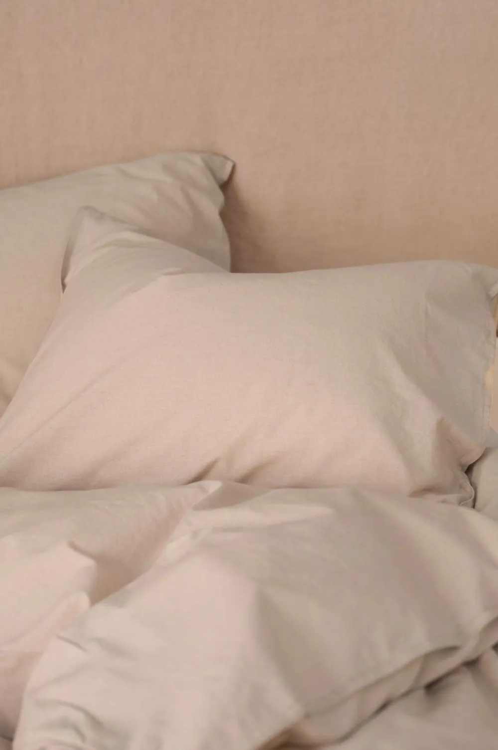 Ellos Pudebetræk>Home Pudebetræk Rania i vintagevasket bomuld BEIGE