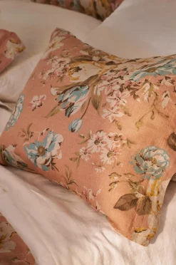 Ellos Home Pudebetræk Candice Rose i vasket hør Brunrosa