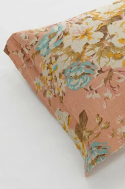 Ellos Home Pudebetræk Candice Rose i vasket hør Brunrosa