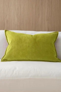 Ellos Pyntepuder & Betræk>Home Pudebetræk Celina Velvet i velour Olivengrøn