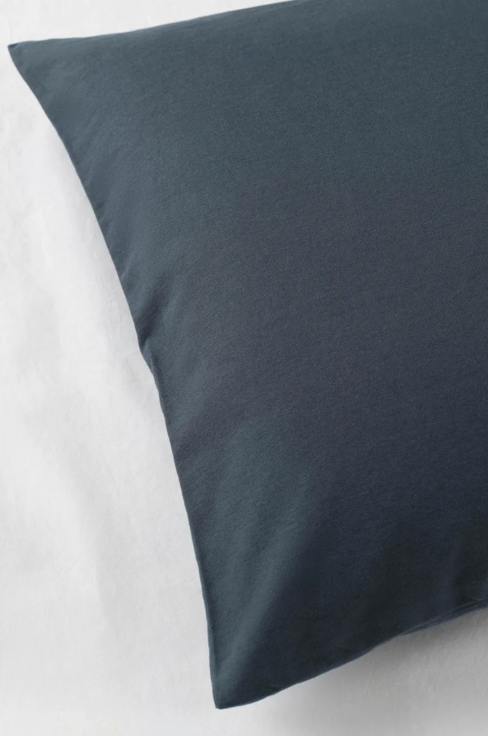 Ellos Home Pudebetræk Cleo i bomuldstwill Mørk gråblå Clearance