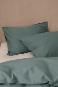 Ellos Pudebetræk>Home Pudebetræk Rania i vintagevasket bomuld Balsamgreen