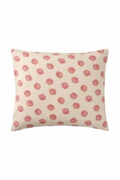 Ellos Home Pudebetræk Valerie Shell i bomuldsflannel Rød Outlet