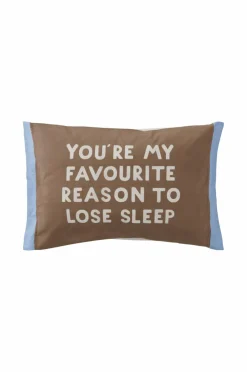 Ellos Dyne- & Pudebetræk Til Børn>Home Pudebetræk Lose Sleep til tremmeseng 38x55 cm Brun