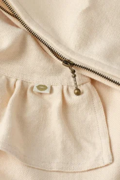 Ellos Home Pudebetræk Elly Frill i genanvendt halvlinned Fløde af tandsten Best