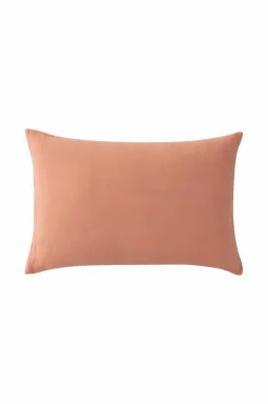 Ellos Home Pudebetræk Candice Zip i vasket hør 40x60 cm Brunrosa