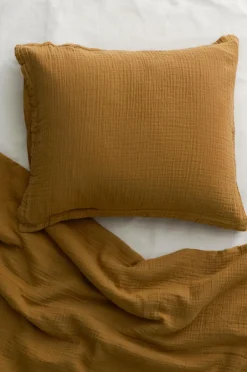 Ellos Home Pudebetræk Candela i muslin Brungul Discount