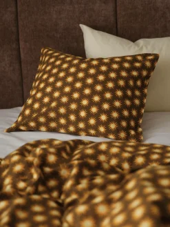 Ellos Home Pudebetræk Milly Sun i vasket bomuld Brun Online