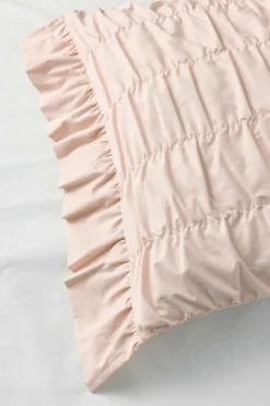 Ellos Home Pudebetræk Avery Elastic i bomuldspercale Lys abrikosrosa Sale