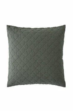 Ellos Home Pudebetræk Thelma Check i bomuld, 50x50 cm Kakigrøn Sale