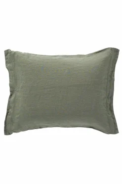 Ellos Home Pudebetræk Candice af vasket hør Kakigrøn Clearance