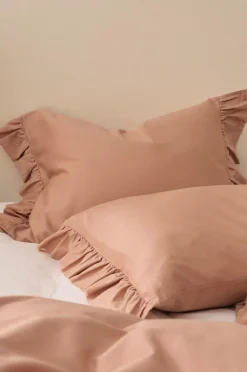 Ellos Home Pudebetræk Gloria i bomuldssatin Nougatrosa Outlet