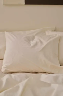 Ellos Pudebetræk>Home Pudebetræk Luca i bomuldspercale Cremehvid