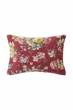 Ellos Home Pudebetræk Candice Rose i vasket hør Vinrød Hot