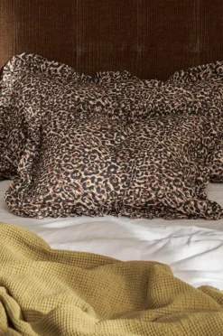 Ellos Home Pudebetræk Avery Leo i bomuldspercale Gråsort