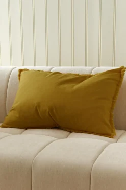 Ellos Pyntepuder & Betræk>Home Pudebetræk Leila Grønlig gul