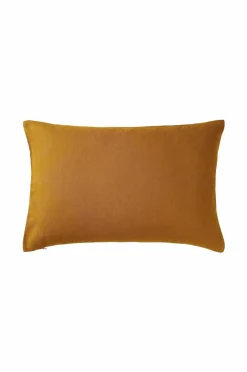 Ellos Home Pudebetræk Candice Zip i vasket hør 40x60 cm Karrygul Outlet