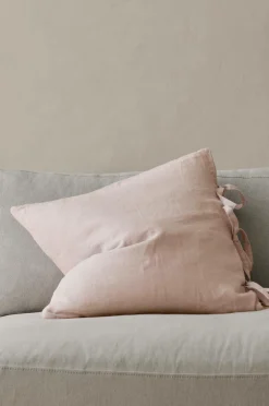 Ellos Pyntepuder & Betræk>Home Pudebetræk Candice af vasket hør Lys rosa