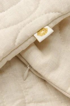 Ellos Home Pudebetræk Elly Quilted i genanvendt halvlinned Cremet hvid Sale