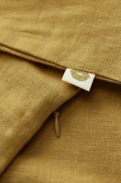 Ellos Home Pudebetræk Elly i genanvendt halvlinned Olivengrøn Discount