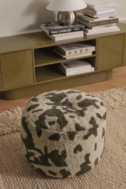 Ellos Puffer & Fodskamler>Home Puf Cowlow Brun / creme