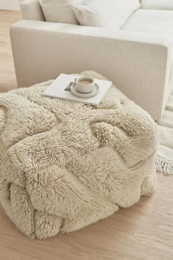 Ellos Puffer & Fodskamler>Home Puf Island 70x70 cm Beige