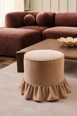 Ellos Puffer & Fodskamler>Home Puf Pariley Gammel rose